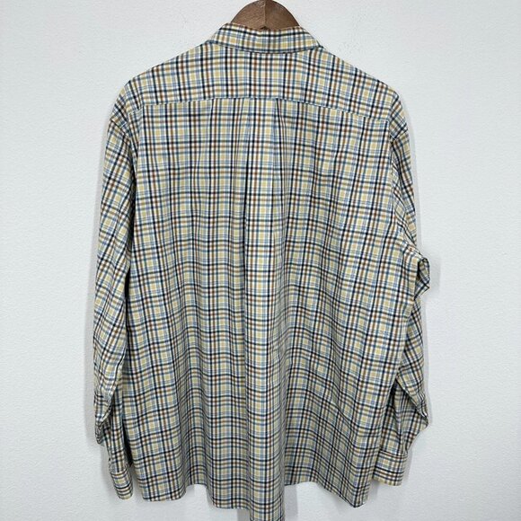 L.L. Bean Men's Size XL Plaid Button Down Dress Shirt Business Casual Outdoorsy - Picture 2 of 8